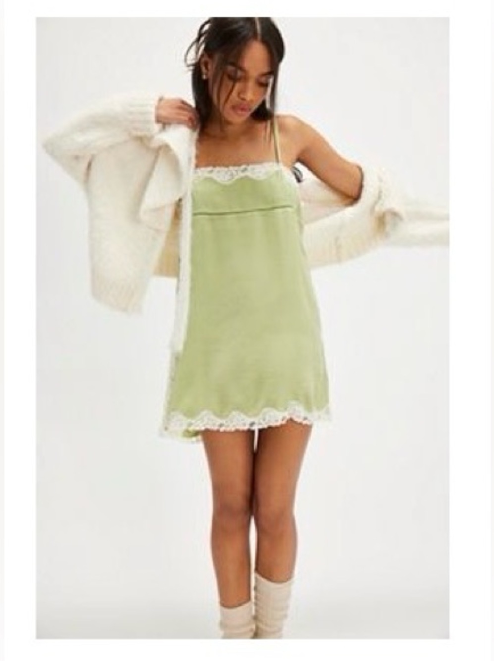 Free People slip mini dress